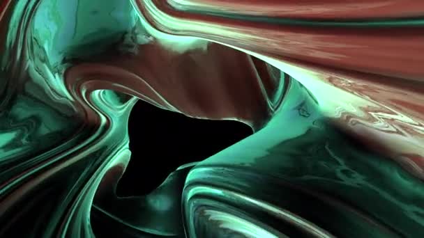 Pastel Colored Motion Graphic Liquid Animation — стоковое видео