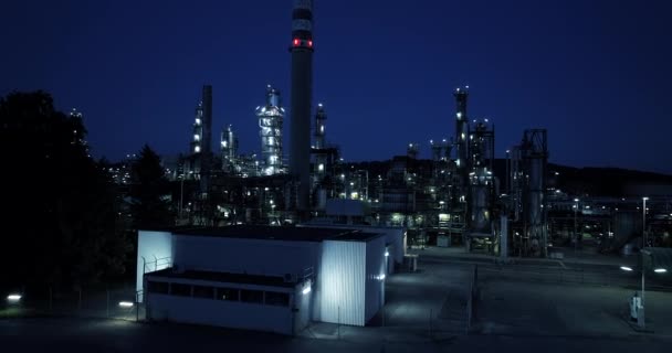 産業化学工業石油化学工場の技術のデポ — ストック動画