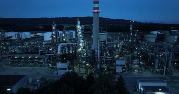 Przemysł Chemiczny Petrochemiczny Petrochemiczny Zajezdnia Technologiczna — Wideo stockowe