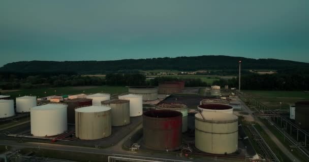 Przemysł Chemiczny Petrochemiczny Petrochemiczny Zajezdnia Technologiczna — Wideo stockowe