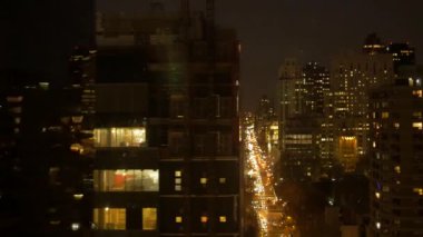 Modern şehir ufuk çizgisi binalarının havadan görünüşü. Yüksek kalite 4k görüntü