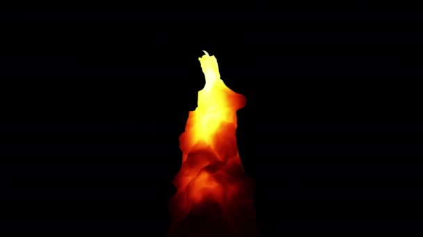 熱い炎のアニメーション 高品質の4K映像 — ストック動画