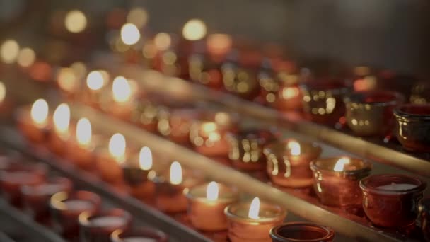 Latar Belakang Upacara Doa Rohani Yang Setia — Stok Video