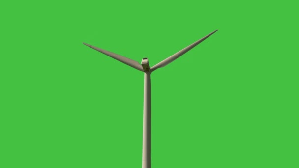 Turbina Wiatrowa Produkująca Odnawialną Zrównoważoną Energię Wysokiej Jakości Materiał — Wideo stockowe
