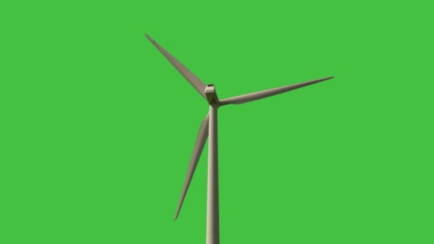 Eco Carbon Free Energia Eolica Verde Filmati Alta Qualità — Video Stock