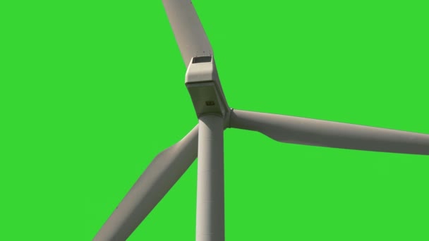 Ветряная Энергия Экологически Чистого Города Выбросов Углерода Высококачественные Кадры — стоковое видео