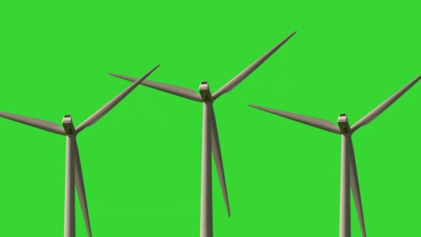 Ветряная Турбина Производящая Возобновляемые Источники Энергии Высококачественные Кадры — стоковое видео