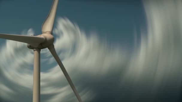 Climate Friendly Eco Carbon Free Green Electricity Wind Power High — Stock Video