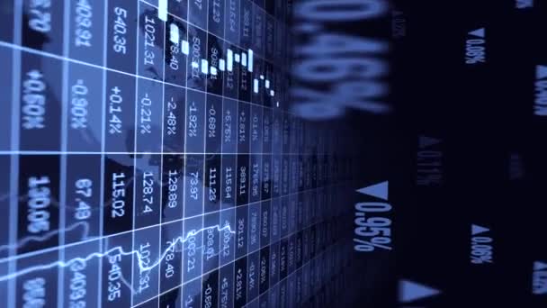 Unternehmensinvestitionen Verkaufsgewinne Datendiagramme Infografik Hochwertiges Filmmaterial — Stockvideo