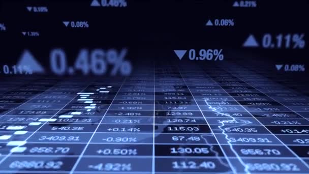 Afaceri Investiții Vânzări Profituri Diagrame Date Infografic Înregistrare Înaltă Calitate — Videoclip de stoc