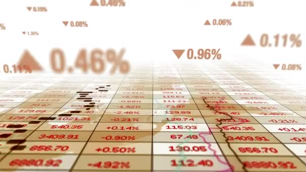 Contabilidade Análise Econômica Corporativa Capital Cash Flow Data Numbers Imagens — Vídeo de Stock