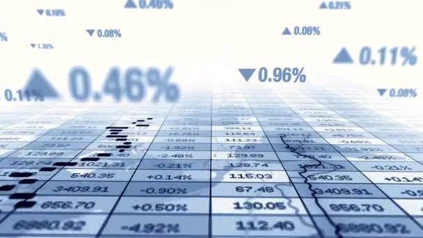 Företagsinvesteringar Försäljning Vinster Data Diagram Infographic Högkvalitativ Film — Stockvideo
