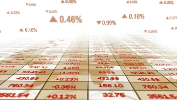 Contabilità Corporate Economical Analytics Capital Cash Flow Data Numbers Filmati — Video Stock
