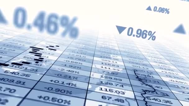 Rachunkowość Corporate Economical Analytics Capital Cash Flow Data Numbers Wysokiej — Wideo stockowe