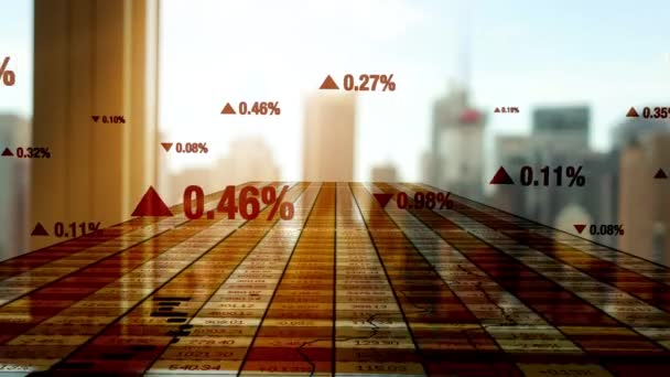 Ekonomik Büyüme Diyagramı Numaraları Bilgileri Yüksek Kalite Görüntü — Stok video