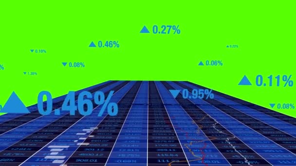 Akuntansi Analisa Ekonomi Korporat Capital Cash Flow Data Numbers Rekaman — Stok Video