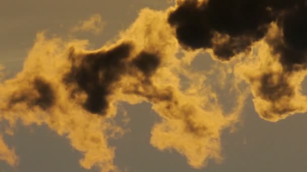 Industriële Fabrieksvervuiling Koolstofuitstoot Rookwolken Hoge Kwaliteit Fullhd Beeldmateriaal — Stockvideo
