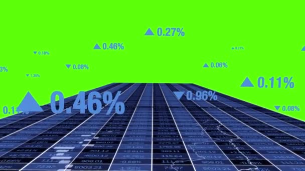 Инфографика Прибылей Инвестиций Бизнес Высококачественные Кадры — стоковое видео
