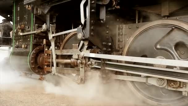 古いヴィンテージレトロノスタルジック産業技術蒸気機械 高品質のフルHd映像 — ストック動画