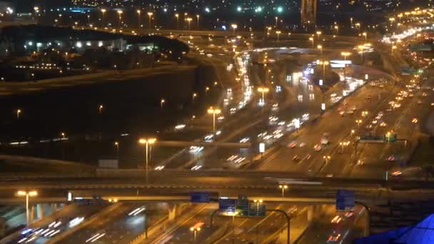 Bilar Köra Upptagen Hectic Urban City Road Rush Hour Traffic — Stockvideo