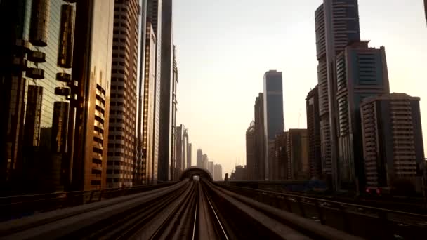 Time Lapse Modern Futuristic City Skyline Landmark High Quality Footage — Stock Video