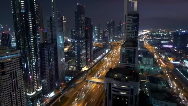 Časová Prodleva Moderního Futuristického Panoramatu Města Vysoce Kvalitní Záběry — Stock video