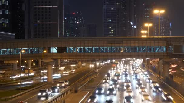Carros Dirigir Movimentada Hectic Urban City Road Rush Hour Traffic — Vídeo de Stock