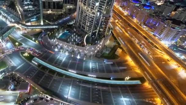 Mașini Conducerea Busy Hectic Urban City Road Rush Hour Traffic — Videoclip de stoc