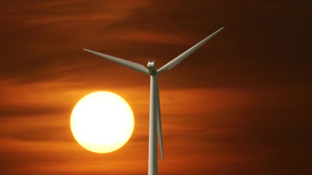 Przyjazny Dla Klimatu Eco Carbon Free Green Electricity Wind Power — Wideo stockowe