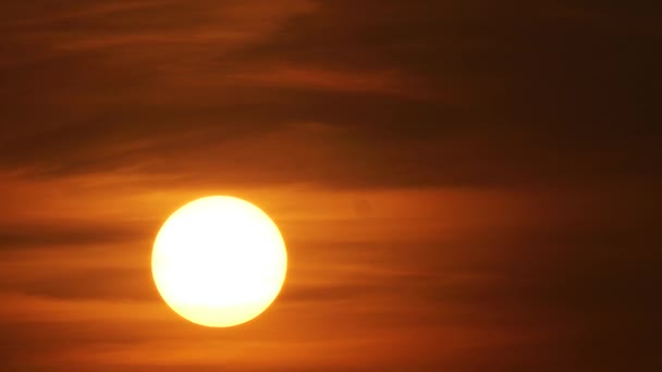 Time Lapse Sunset Sky Sun Light Golden Hour Day Night — Video