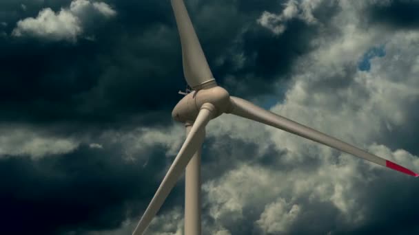 Windenergie Die Duurzame Energie Opwekt Hoge Kwaliteit Beeldmateriaal — Stockvideo