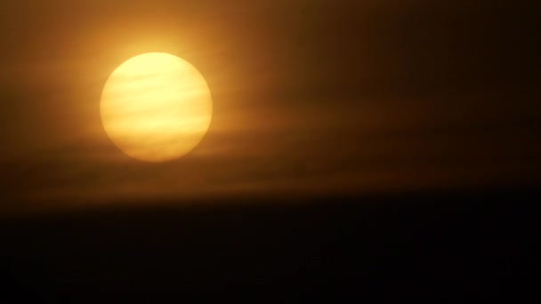 Time Lapse Sunset Sky Sun Light Golden Hour Day Night — Video