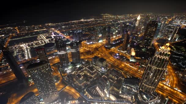 现代未来主义城市天际线地标的时间差 高质量的4K镜头 — 图库视频影像