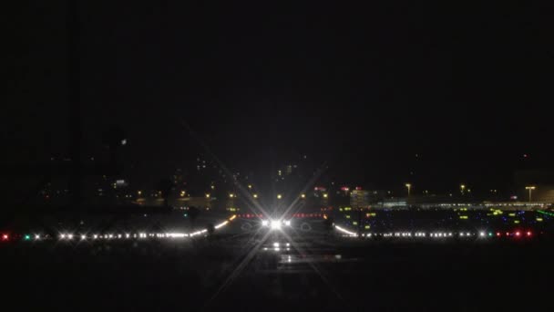 Vliegtuig Luchtvaartmaatschappij Avation Vervoer Reizen Business Airport Achtergrond Hoge Kwaliteit — Stockvideo