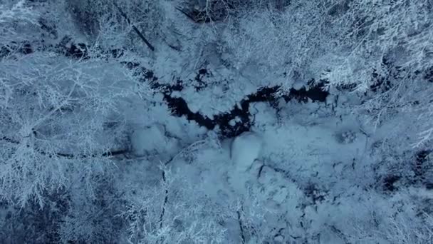 Cinematic Drone Luchtfoto Van Snow Mountain Peak Nature Countryside Hoge — Stockvideo