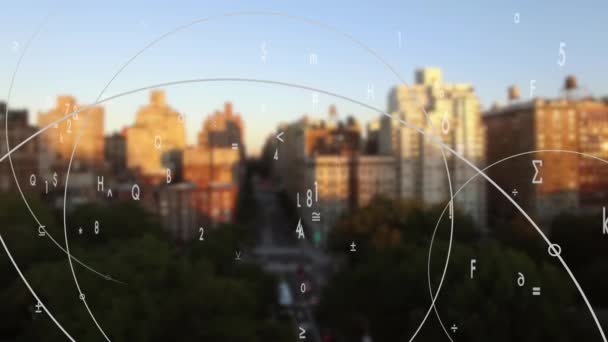 Smart City Verbonden Draadloze Kunstmatige Intelligentie Cloud Computing Hoge Kwaliteit — Stockvideo
