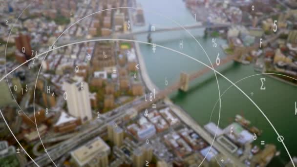 Smart City Connected Wireless Künstliche Intelligenz Cloud Computing Hochwertiges Filmmaterial — Stockvideo