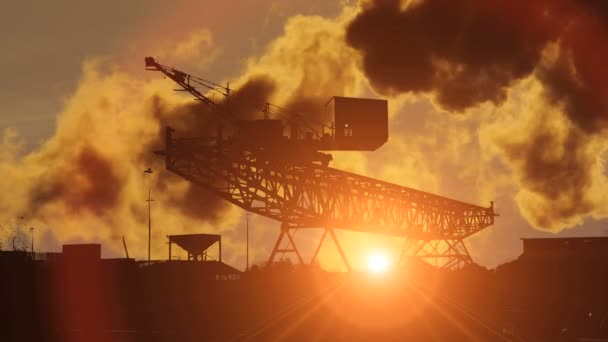 Βιομηχανικό Εργοστάσιο Άνθρακα Διοξείδιο Εκπομπή Καπνού Υψηλής Ποιότητας Υλικό Fullhd — Αρχείο Βίντεο