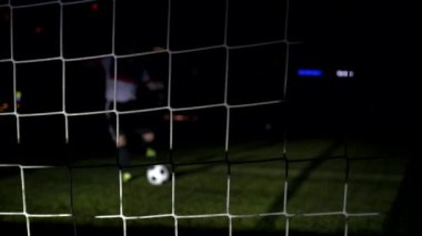 Futbolcu Atletizm Antrenmanı Futbol Sahasında Spor Gecesi. Yüksek kalite 4k görüntü