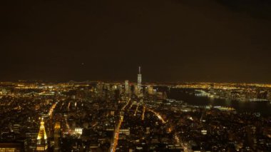 Yüksek Rise Şirketler Ofisi İş Bölgesi Bloklarının Skyline Manzarası. Yüksek kalite 4k görüntü