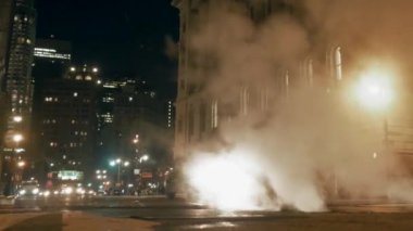 Yüksek Rise Şirketler Ofisi İş Bölgesi Bloklarının Skyline Manzarası. Yüksek kalite 4k görüntü