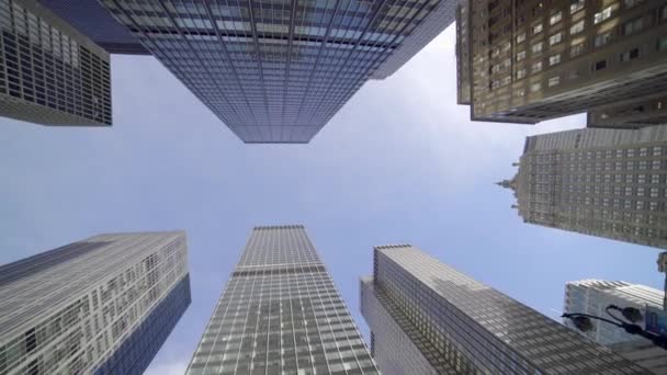 城市景观 高耸的商业区商业区街区天际线景观 高质量的4K镜头 — 图库视频影像