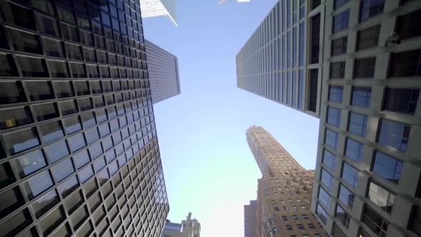 Cityscape Skyline Widok High Rise Corporate Office Business District Bloki Wideo Stockowe