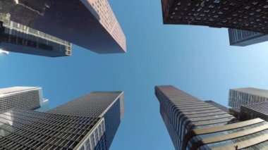 Kentsel Şehir Skyline Metropolis Binaları. Yüksek kalite 4k görüntü