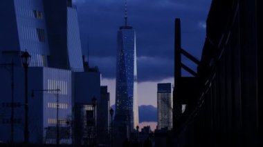 Kentsel Şehir Skyline Metropolis Binaları. Yüksek kalite 4k görüntü