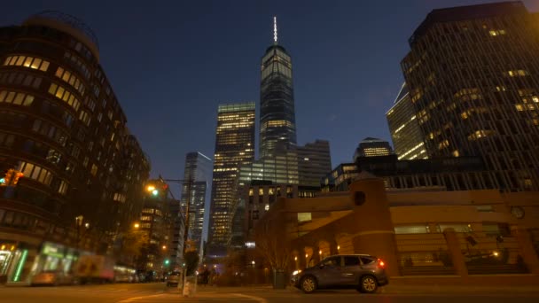 Urban City Skyline Metropolis Gebouwen Hoge Kwaliteit Beeldmateriaal — Stockvideo