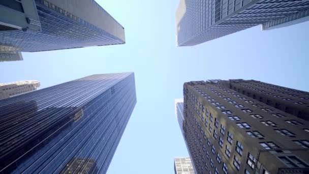Paysage Urbain Skyline Vue High Rise Corporate Office Business District Séquence Vidéo