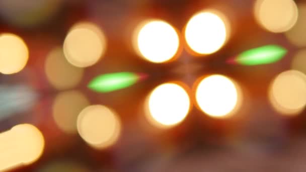 Θολή Κυκλοφορία Αυτοκινήτου Φως Bokeh Νύχτα Φόντο Υψηλής Ποιότητας Πλάνα — Αρχείο Βίντεο