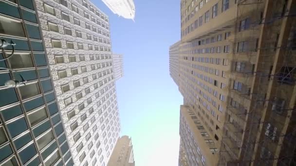 Cityscape Skyline Widok High Rise Corporate Office Business District Bloki Wideo Stockowe bez tantiem