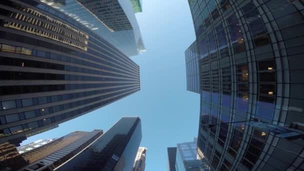 Cityscape Skyline Widok High Rise Corporate Office Business District Bloki — Wideo stockowe